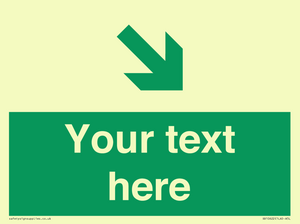 Custom Safe condition: Green Down right arrow